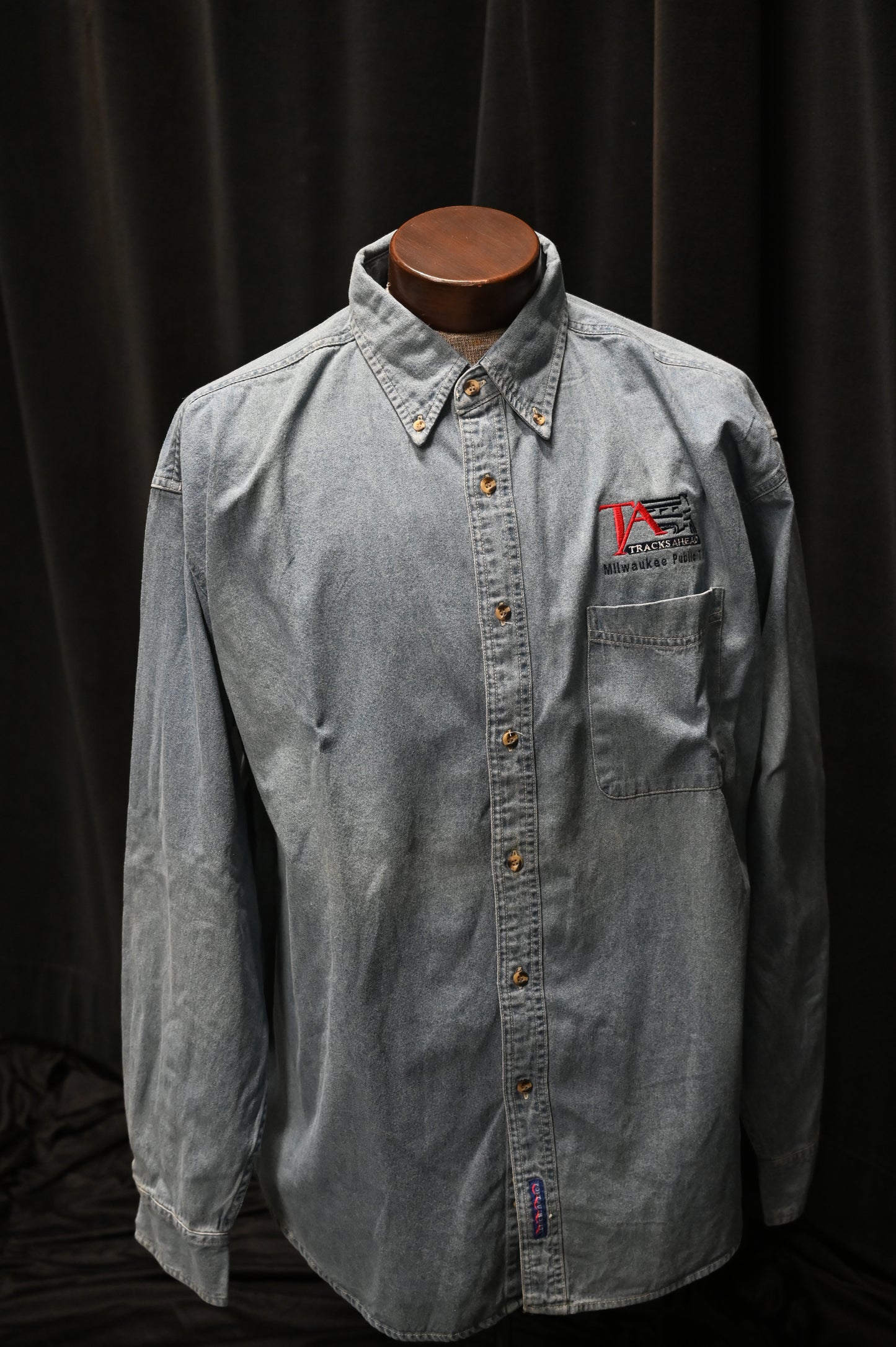 Tracks Ahead Denim Shirt - PRICE INCLUDES SHIPPING
