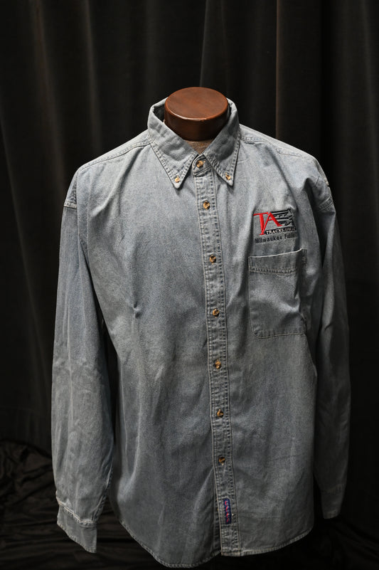 Tracks Ahead Denim Shirt - PRICE INCLUDES SHIPPING