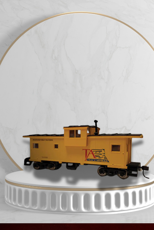 Tracks Ahead Logo Caboose (HO Scale) - PRICE INCLUDES SHIPPING